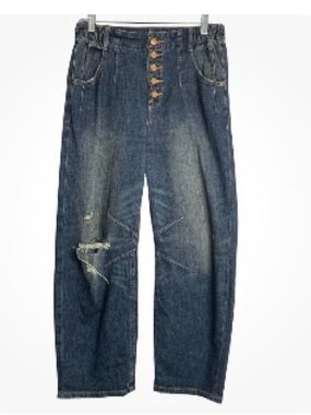 Anthropologie Pilcro The Arch High Rise Barrel Leg Jeans 26